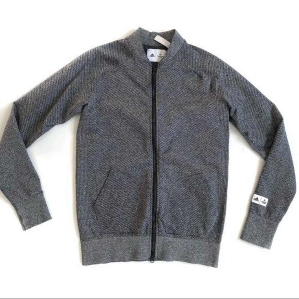 Adidas Reigning Camp Gray Zipper Jacket - S